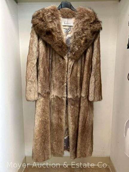 Ladies Fur Coat, Believed to be Coyote & Raccoon, The Addis Co., Syracuse Label, ca. 1960's image