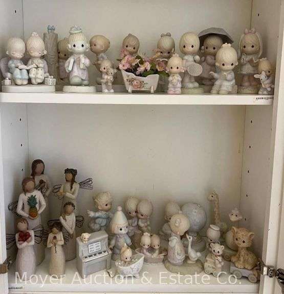 Group of Precious Moments and Willow Tree Figures image