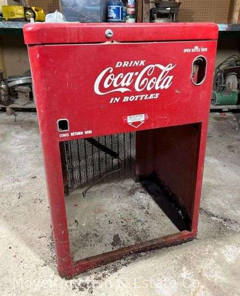 Vintage Coca Cola Drink Vending Machine, 24"x20"x35"h image
