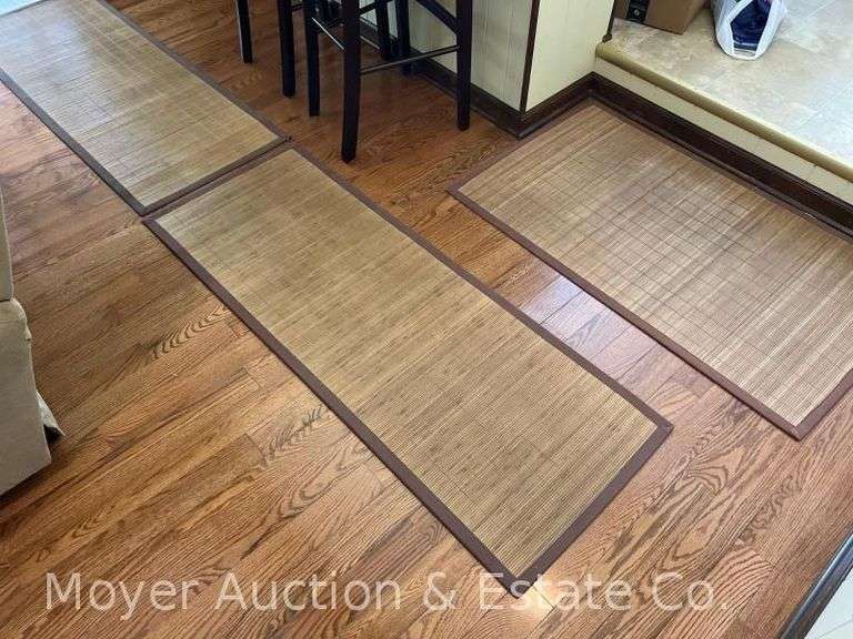 Group of Bamboo Style and Rush Rugs, See all Photos image