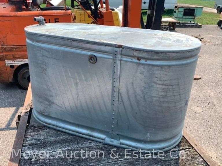 Galvanized Stock Tank, 43"x22"x24"h image