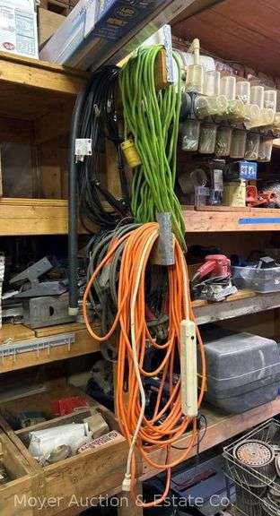 Group of Extension Cord and Jumper Cables image