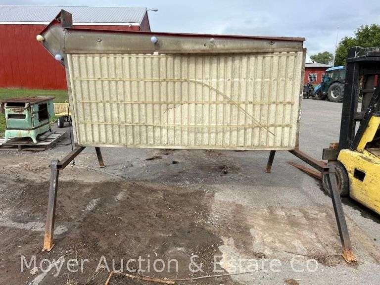 Roadside Arrow Sign, on Legs, See Photos for Condition image