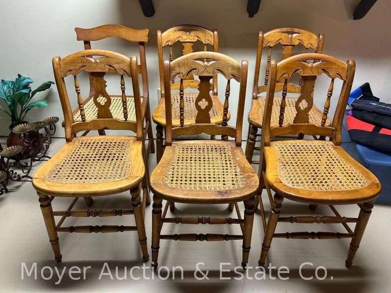 (6) Cane Seat Chairs image