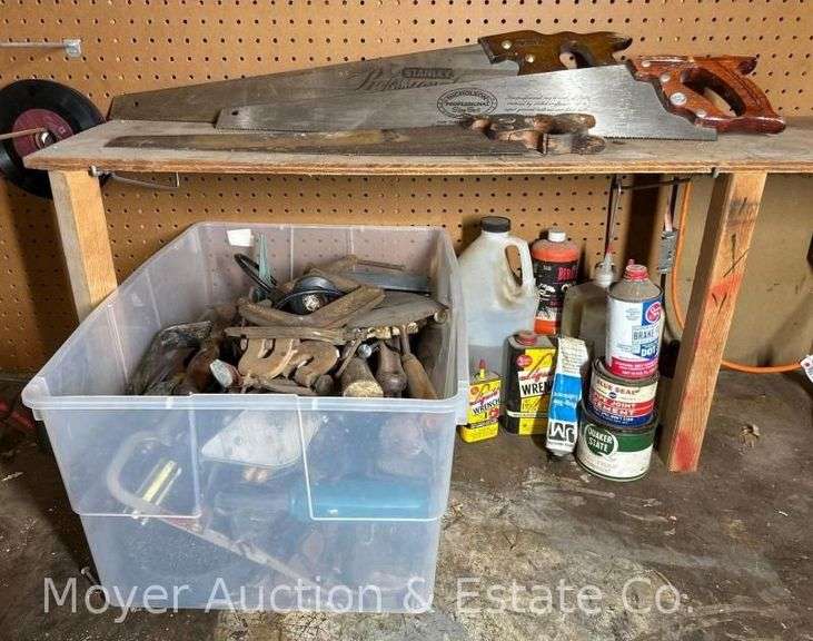 Group of Hand Tools, Shop Supplies, Etc. image