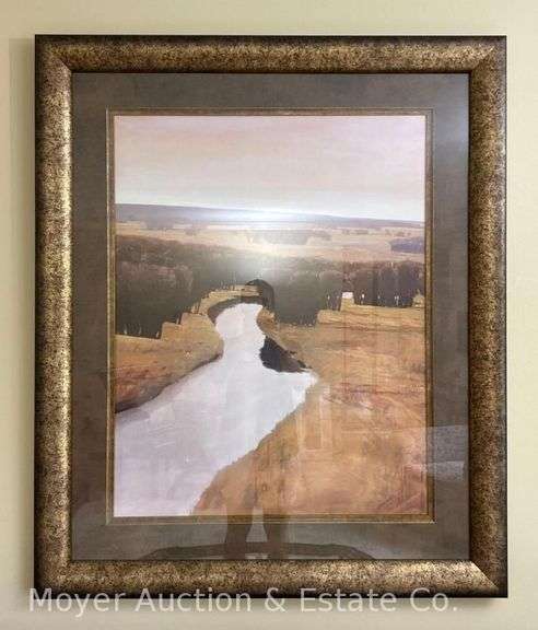 Framed Landscape Print, 44"x37" Overall image
