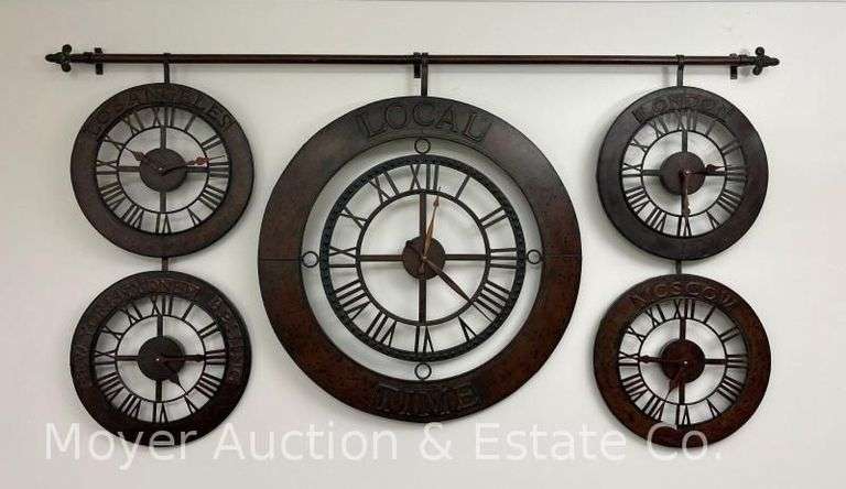 Unique Wall Clock, 60"w x 34"h image