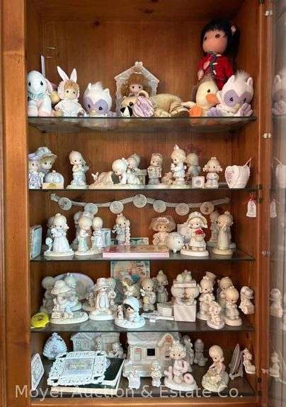 Group of 45 Asst. Precious Moment Figurines and Stuffed Figures image