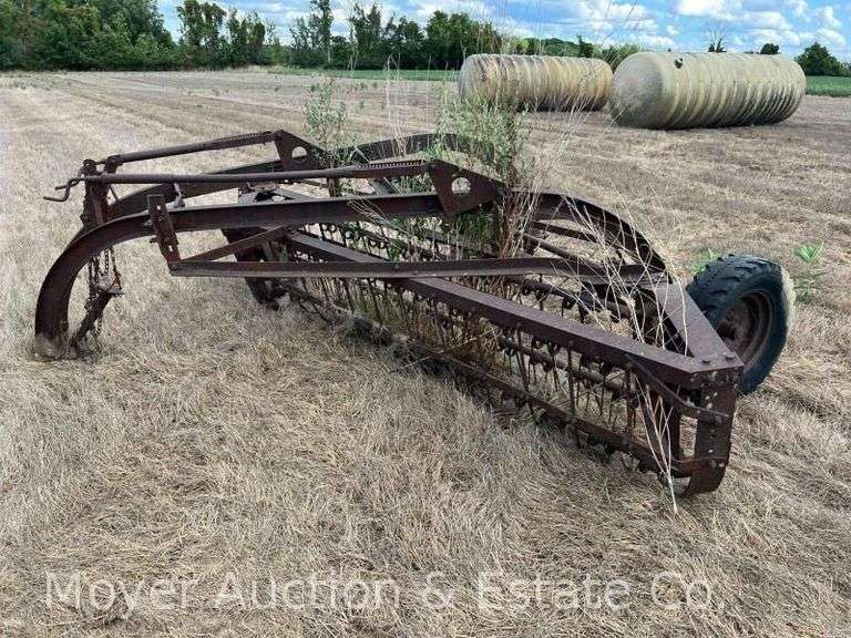 Antique Hay Rake, 11ft. Wide Overall image