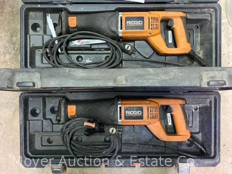 (2) Rigid Corded Reciprocating Saws with Plastic Cases image