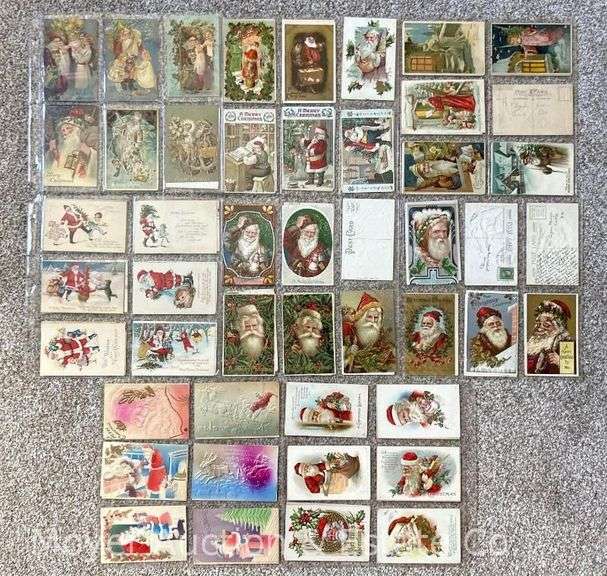 Group of 85 Vintage Christmas Postcards image