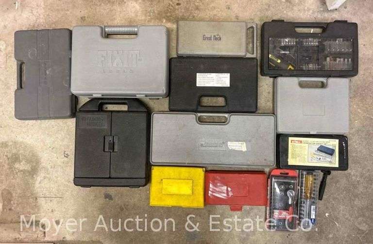 Group of Asst. Socket Sets, Bit Sets, Tap and Die Set, Etc. image