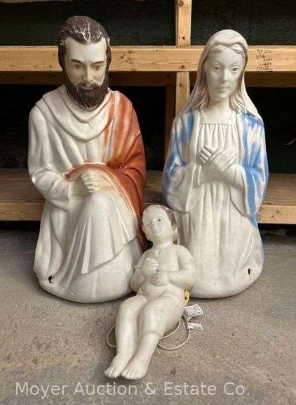 Nativity/Holy Family 3 Piece Blow Mold Set, 16"-26"h image