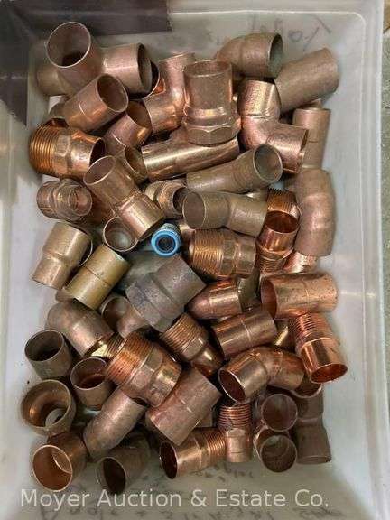 Group of Brass and Copper Pipe Fittings image