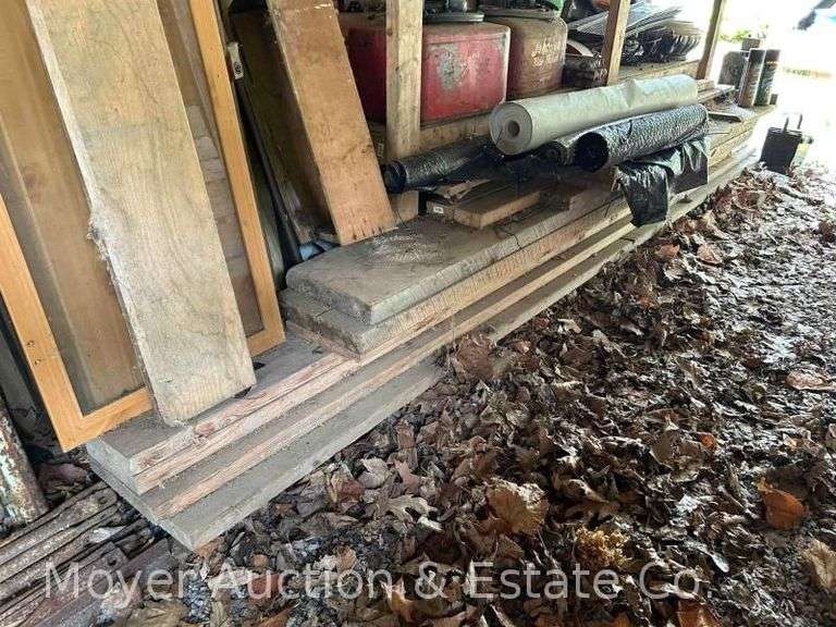 Group of Asst. Rough Sawn Lumber with Other Wood image