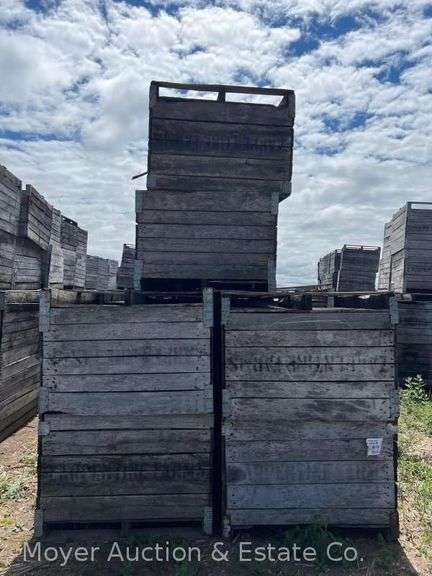 (60) Wood Pallet Crates, See Pictures for Condition, Approx. 43"x47"x31"h image