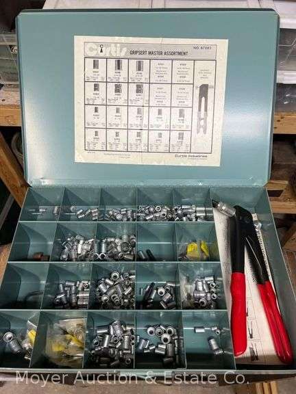Curtis Gripsert Assortment with Tools, in Original Metal Case image
