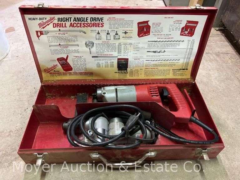 Milwaukee Heavy Duty Right Angle Drill in Metal Case image