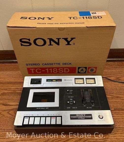 Sony TC-118SD Cassette Deck, with Original Box image