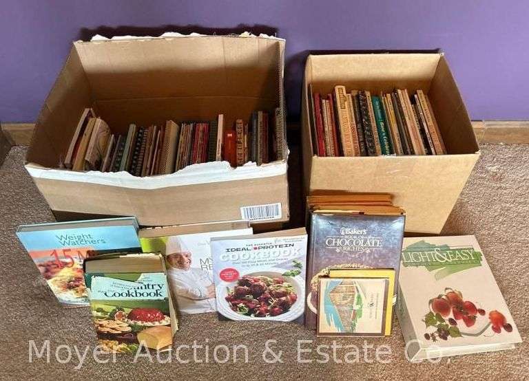 Group of Cookbooks and Christmas Books image