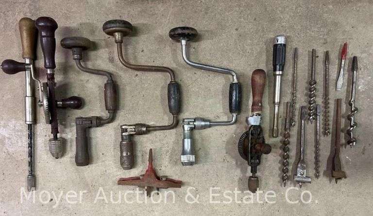 Group of Vintage Bit and Brace Drills image