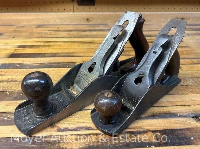 Stanley No. 5 Hand Plane with Other Unmarked Hand Plane image