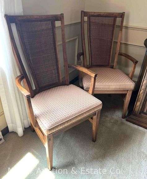 Pair of Dining Chairs, Upholstered Seats image