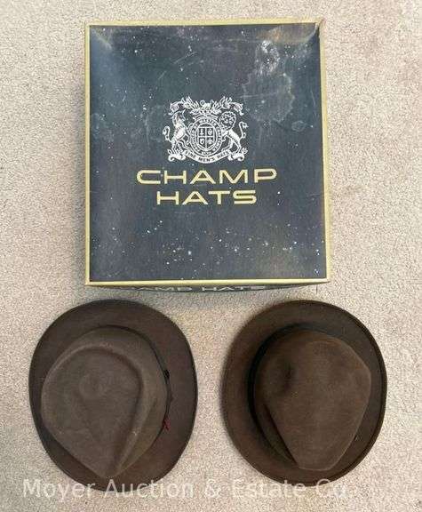 (2) Men's Hats: Champs and Westbury, Both Size 7 1/4 image
