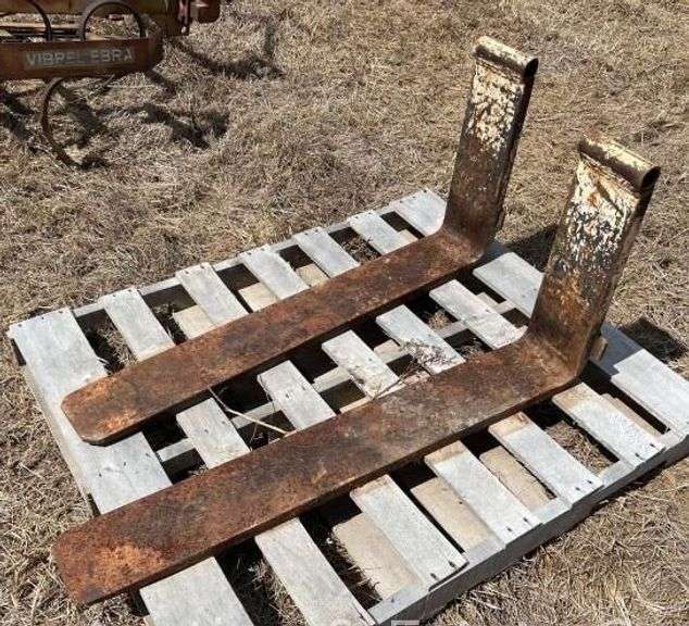 Pair of Pallet Forks, White, 42" Long image