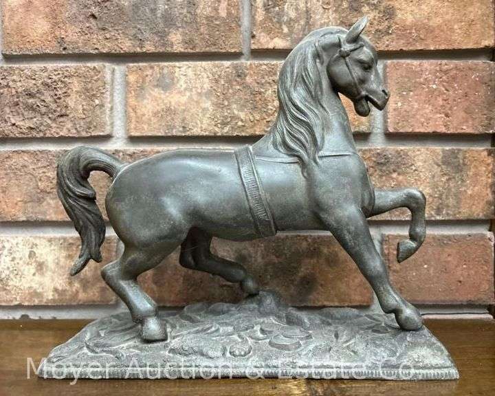 Cast Metal Horse Sculpture, 8"h image