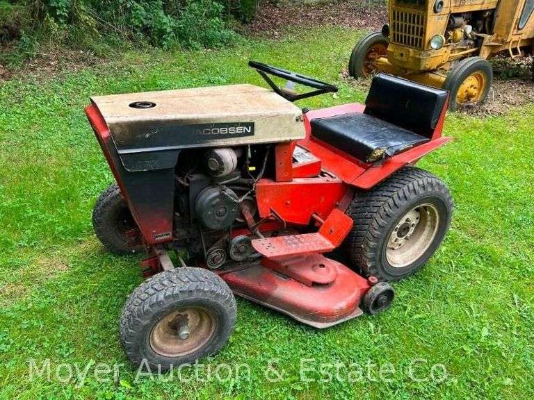 Jacobsen Chief 1000 Garden Tractor, 42" Cast Aluminum Deck, Starts, Runs and Mows image