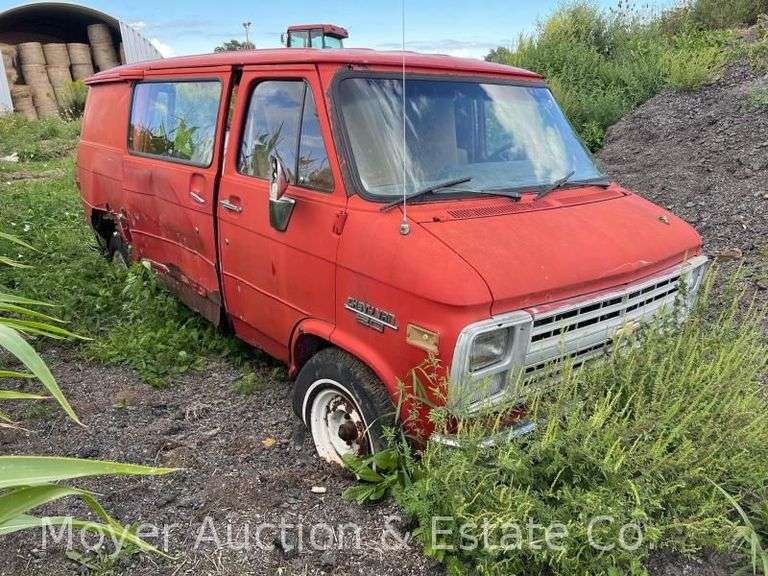 1985 Chevy 20 Van, Odometer Shows 77,400 Miles, Very Rusty image