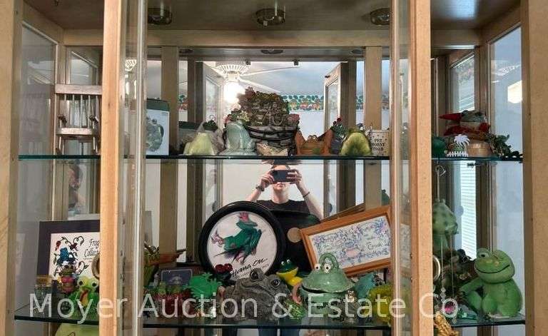 Group of Frog Figures, Decor, Etc. image