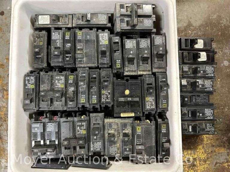 Group of Asst. Circuit Breakers, Conditions Unknown image