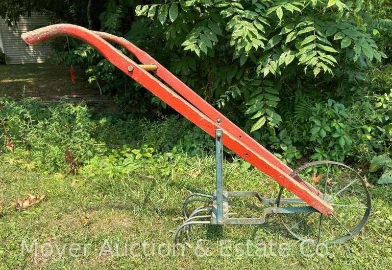 Cultivator, Wood Frame with Metal Wheel image