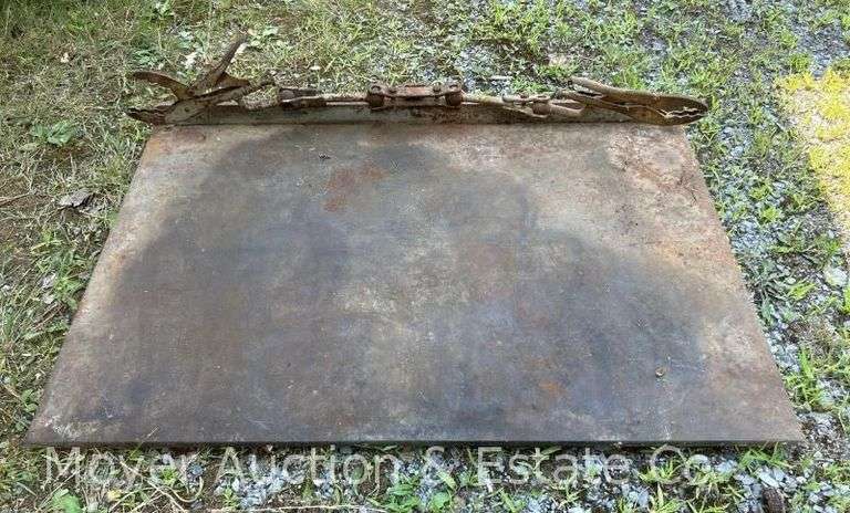 Heavy Steel Work Bench Top, with Clamps, 34"x22" image