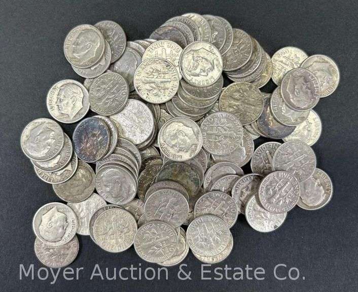 (100) Roosevelt Silver Dimes image