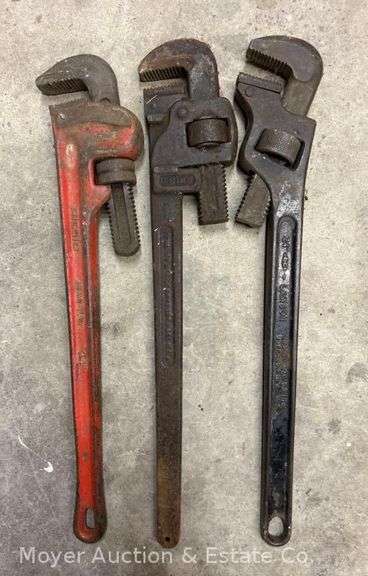 (3) 24" Pipe Wrenches image