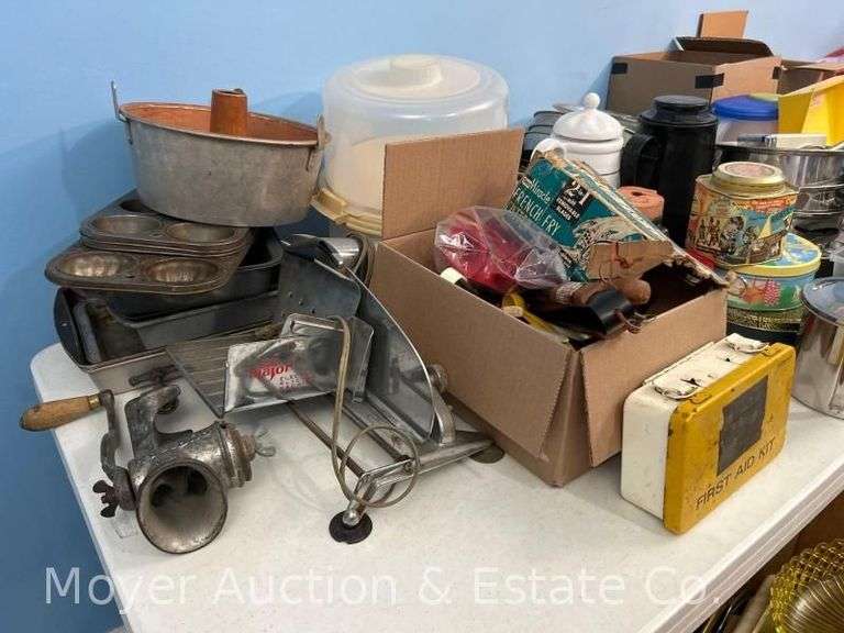 Group of Kitchen and Servingware, Carafes, China, Etc. image