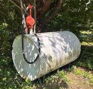 500Gal. Fuel Tank with Hand Pump, Pump Condition Unknown, 60” Long x 38” Wide, TANK IS FULL