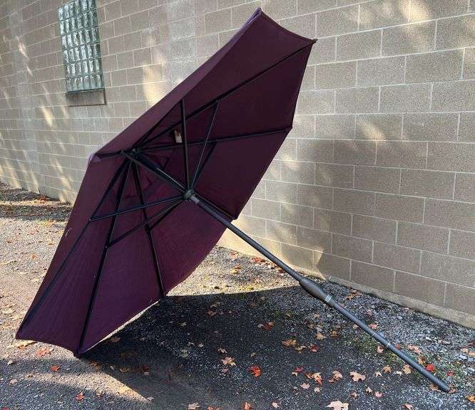Purple Patio Umbrella by Treasure Garden, good condition image