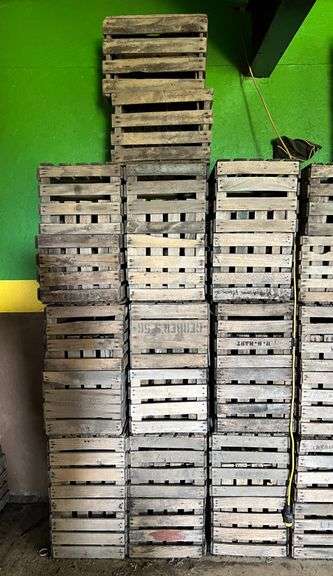 Group of 30 Wooden Apple Crates (F) image