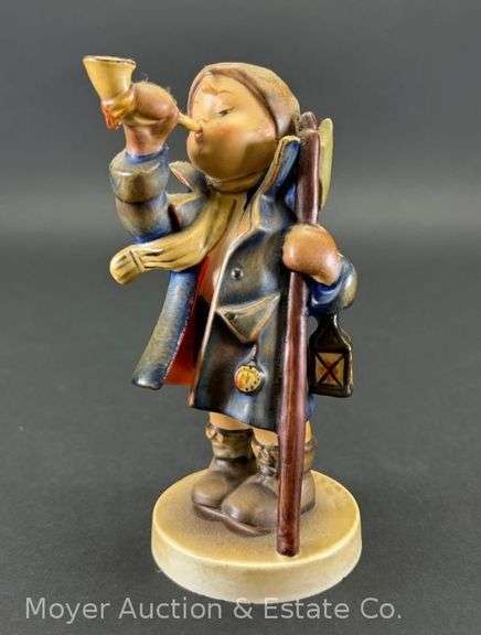 Hummel "Hear Ye, Hear Ye" Figurine, See Pictures for Small Chip on Coat Collar, 15/0, 5"h image