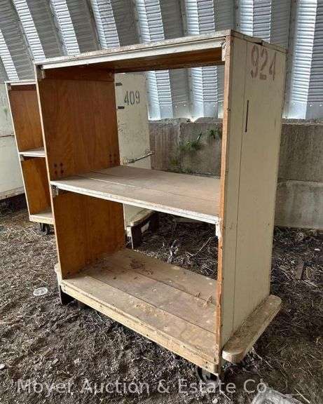 Wooden Rolling Rack, on Casters, 50"x25"x66"h image