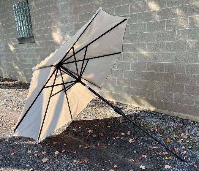 Tan Patio Umbrella, good condition image