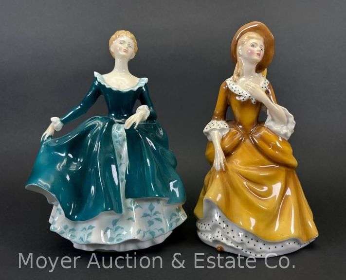 (2) Royal Doulton Figurines, "Janine" and "Sandra", 8"h image