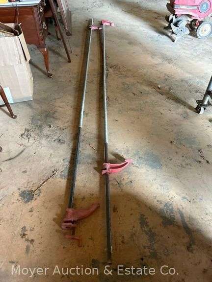 (2) Pittsburgh 12ft. Pipe Clamps image