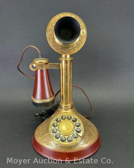 Franklin Mint 150th Anniversary Alexander Graham Bell Telephone, 13"h image