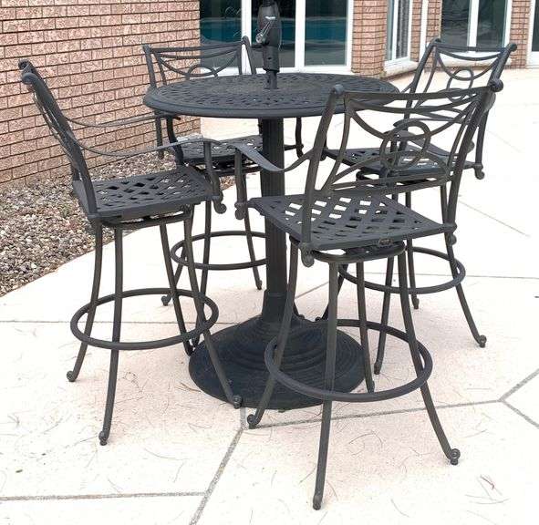 Bistro Style Patio Set, 36" Round, Table is 43" High image