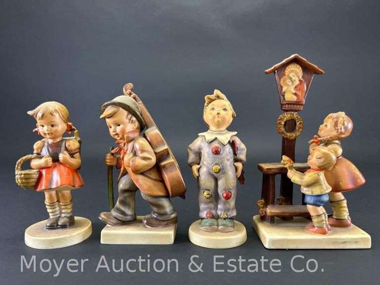 (4) Hummel Figurines, Damaged/Repaired, 5.5"-7"h image